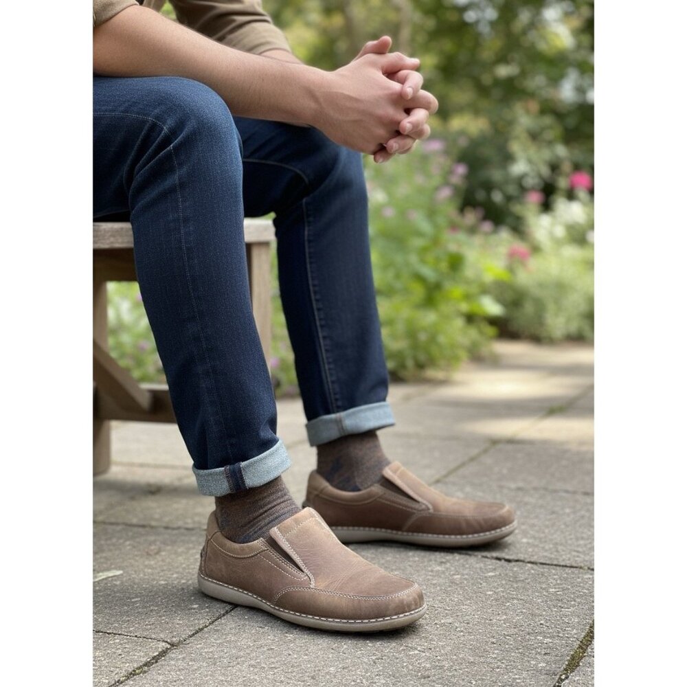 Clarks Leather Home Slippers Men's